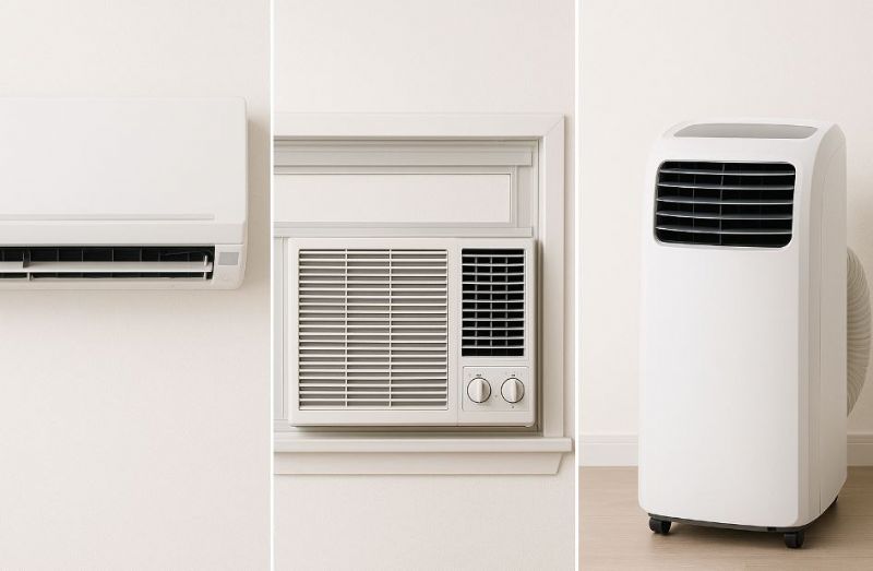 冷氣哪種最適合你？分離式、窗型、移動式比較全攻略